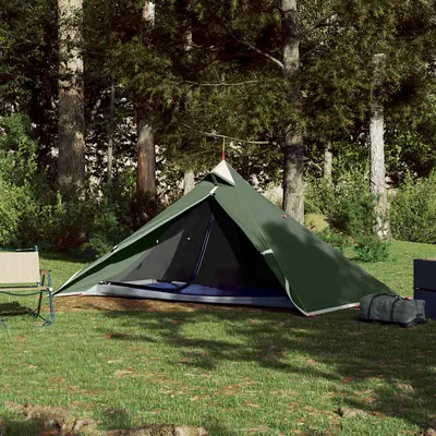 vidaXL Cort suspendat tipi pentru 1 persoană, verde, impermeabil