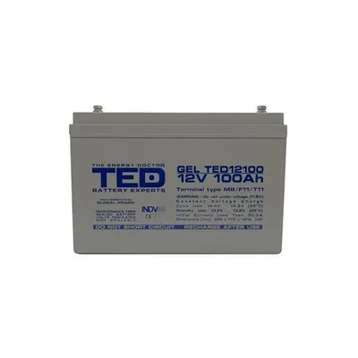 Acumulator GEL 12V 100Ah DEEP CYCLE M8, TED Electric TED004147