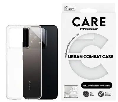 Husă CARE - Urban Combat, Redmi Note 14, transparent