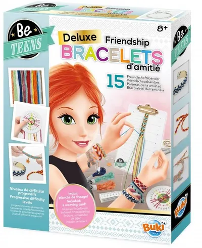 Set creativ Buki France - brățări de prietenie DIY