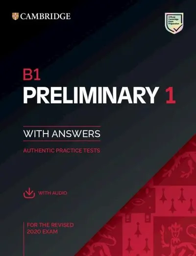 B1 Preliminary 1 for the revised 2020 exam, with answers and with audio - Paperback brosat - ***