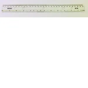 Rigla 30cm plastic transparenta