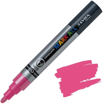 Marker acrilic Lyra Graduate Mark All - 2.0 mm, roz