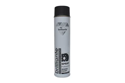 Vopsea Spray Pentru Jante Negru Satin 600 Ml Brilliante