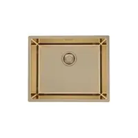 Chiuveta bucatarie inox culoare bronz, montare sub blat, Alveus Monarch Kombino 50