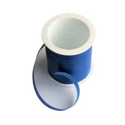 Minirolă rafie sintetică albastru 10m x 10mm