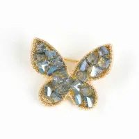 Brosa martisor fluture cu pietre acrilice