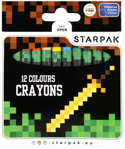Pasteluri Starpak Pixel Game - 12 culori