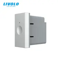 Modul intrerupator simplu tactil, 1M, cap scara / cap cruce Gri