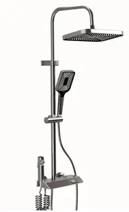 Set de dus multifunctional tip ploaie cu afisare digitala si cu termostat