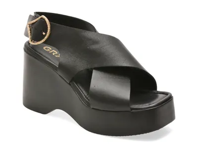 Sandale GRYXX negre, M809, din piele naturala