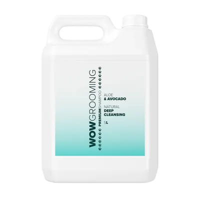 Sampon WOW Grooming Curatare Profunda cu aloe si avocado 1:32 - 5 L