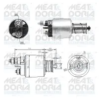 Solenoid Electromotor Potrivit Abarth 500 595 695, 500c 595c 695c, Grande Punto; Alfa Romeo Giulietta, Mito; Chrysler Delta; Fiat 500, 500 C, Brava, Bravo I 0.9-1.8 02.95-
