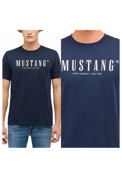 Tricou Barbati - Austin - Albastru - Regular Fit - Bumbac - Design Clasic Casual - Ideal Pentru Uz Zilnic - Maneca Scurta - Albastru inchis