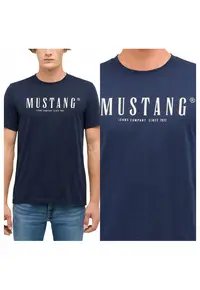 Tricou Barbati - Austin - Albastru - Regular Fit - Bumbac - Design Clasic Casual - Ideal Pentru Uz Zilnic - Maneca Scurta - Albastru inchis