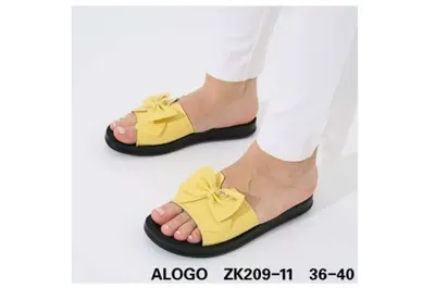 Papuci pentru Femei, Casual-eleganti, Talpa usoara, Piele ecologica Premium, Moderni si Comozi, Engross, 8buc/set, 36-40,Galben