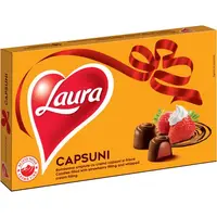 Bomboane de ciocolata cu capsuni Laura 138 g Engros