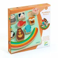 DJECO Puzz & Boom Rainbow joc de echilibru 18m+ 1 buc