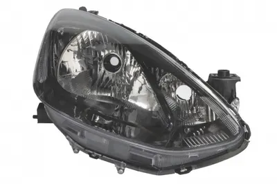 Far fata Dreapta (H4 PY21W W5W, electric, cu motor, culoare insert: negru) potrivit MAZDA 2 -06.15