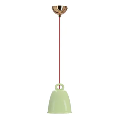 Lustră pentru copii verde cu abajur din ceramică Sewilla – Candellux Lighting
