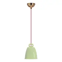 Lustră pentru copii verde cu abajur din ceramică Sewilla – Candellux Lighting