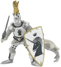 Fugurina Papo The Medieval Era – Cavalerul unicornului negru