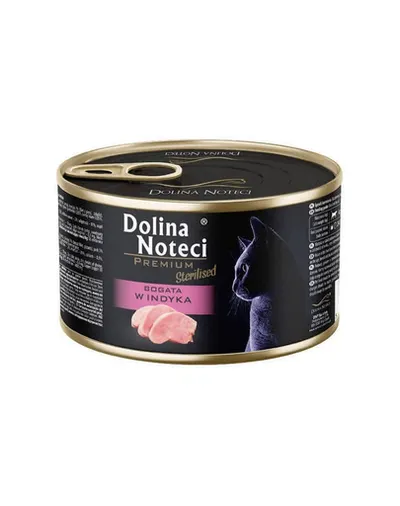 DOLINA NOTECI Premium Sterilised Bogata în curcan hrană umedă pisică sterilizată 185 g