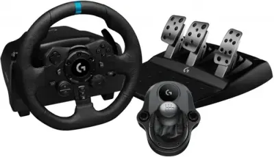 Volan cu pedale si schimbator Logitech G923 Bundle pentru Xbox Series X/S/ Xbox One/PC (Negru)