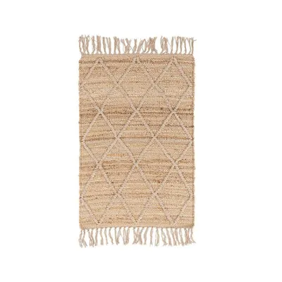 Covor în culoare naturală țesut manual din iută 60x90 cm Shaila – Yes Everyday