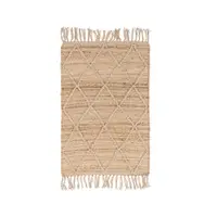 Covor în culoare naturală țesut manual din iută 60x90 cm Shaila – Yes Everyday