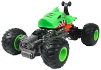 Mașină controlată radio Crazon - Off-Road, cu roți din față rotative, 1:16, verde