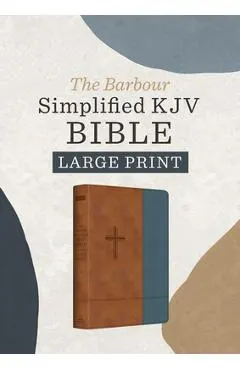 The Barbour Simplified Kjv--Large Print [Rust & Stone Cross]