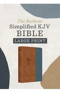 The Barbour Simplified Kjv--Large Print [Rust & Stone Cross] -