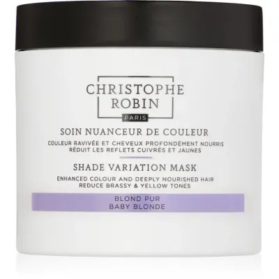 Christophe Robin Shade Variation Mask masca crema nutritiva pentru păr culoare Baby Blonde 250 ml