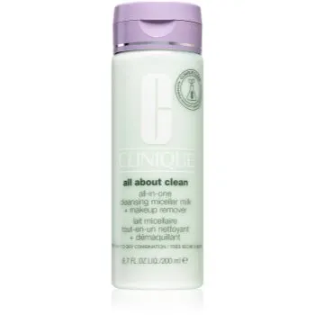 Clinique All About Clean™ All-in-One Cleansing Micellar Milk + Makeup Remover lapte demachiant delicat uscata si foarte uscata