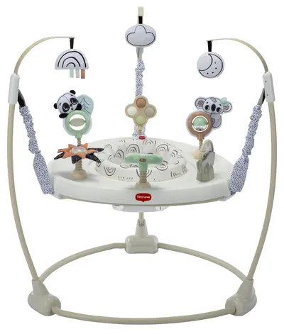 Centru activ și bungee 4 în 1 Tiny Love - Jump & Play, Black & White Decor