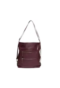 Geanta dama piele - Dalia - 29x10x35 - Visiniu