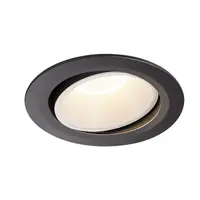 Spot incastrat, NUMINOS MOVE XL Ceiling lights, black Indoor LED recessed ceiling light black/white 4000K 40° rotating and pivoting,