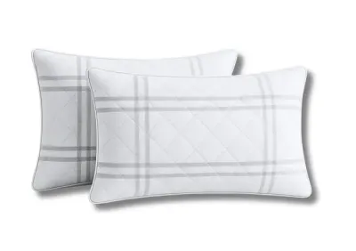 Set 2 Perne Somnart matlasate Grid Confort 50x70 cm
