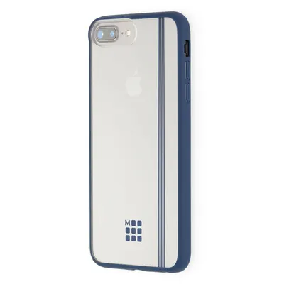Carcasa albastra Hard Case Iphone 7 Plus Transparent Elastic