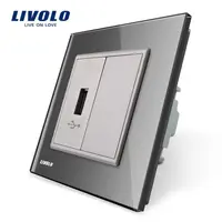 Priza simpla USB Gri