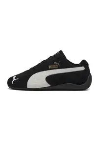 Pantofi Speedcat OG sport din piele intoarsa - Alb/Negru