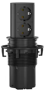 Priză pop-up Bachmann – ELEVATOR, 2x Schuko, 2 m, negru