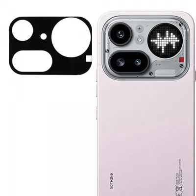 Folie de protectie Camera Spate Techsuit pentru Nothing Phone (4a) Pro, Sticla Securizata, Neagra