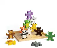 Jucărie din lemn Bigjigs - Animale de sortat, 12 piese