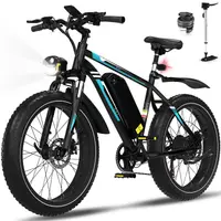 Bicicletă electrică fat bike 26x4.0 250W, baterie detașabilă 48V 15Ah