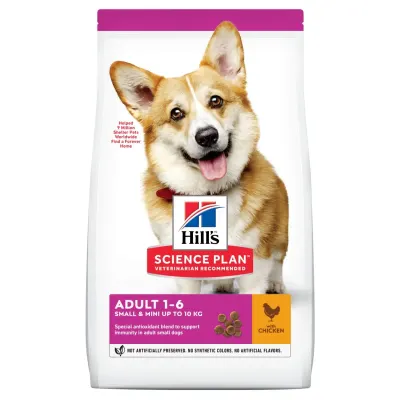 HILL'S SCIENCE PLAN Adult Small&Mini, XS-S, Pui, hrană uscată câini, 10kg