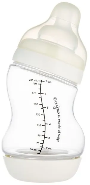 Flacon anti-colici cu gură lată Canpol - În formă de S, 200 ml