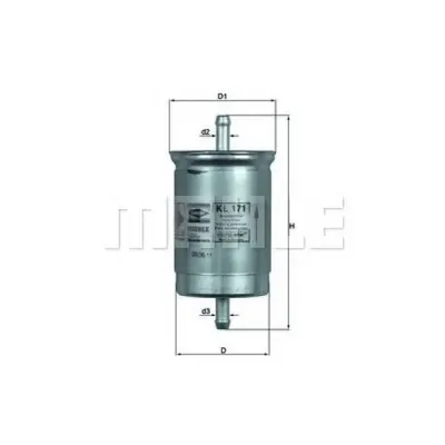 Filtru combustibil MAHLE ORIGINAL KL 171
