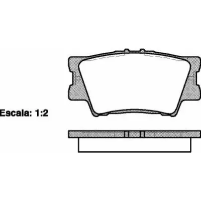 Set placute frana, frana disc REMSA 1231.00